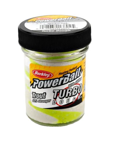Berkley PowerBait - Turbo Dough - White / Chartreuse