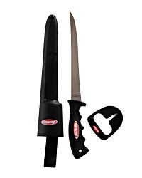 Berkley 7" Soft Grip Filleting Knife with Sharpener